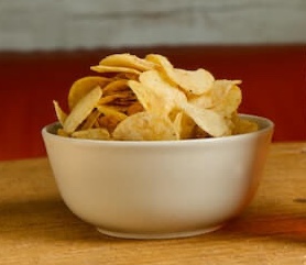 A bowl of crisps