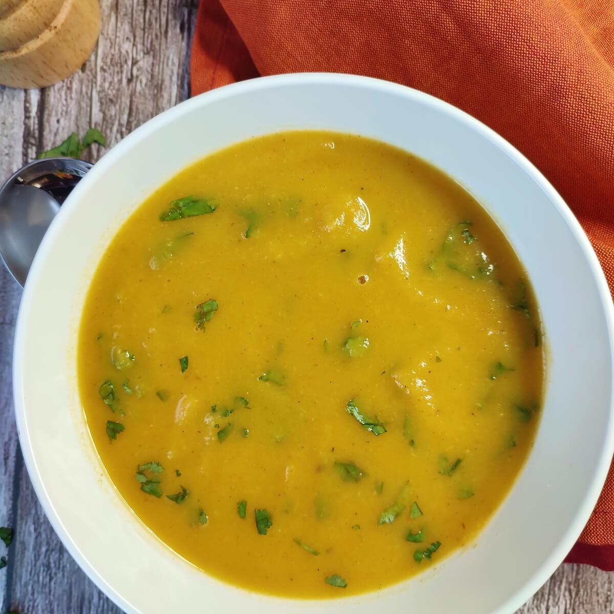 Spiced carrot and parsnip soup