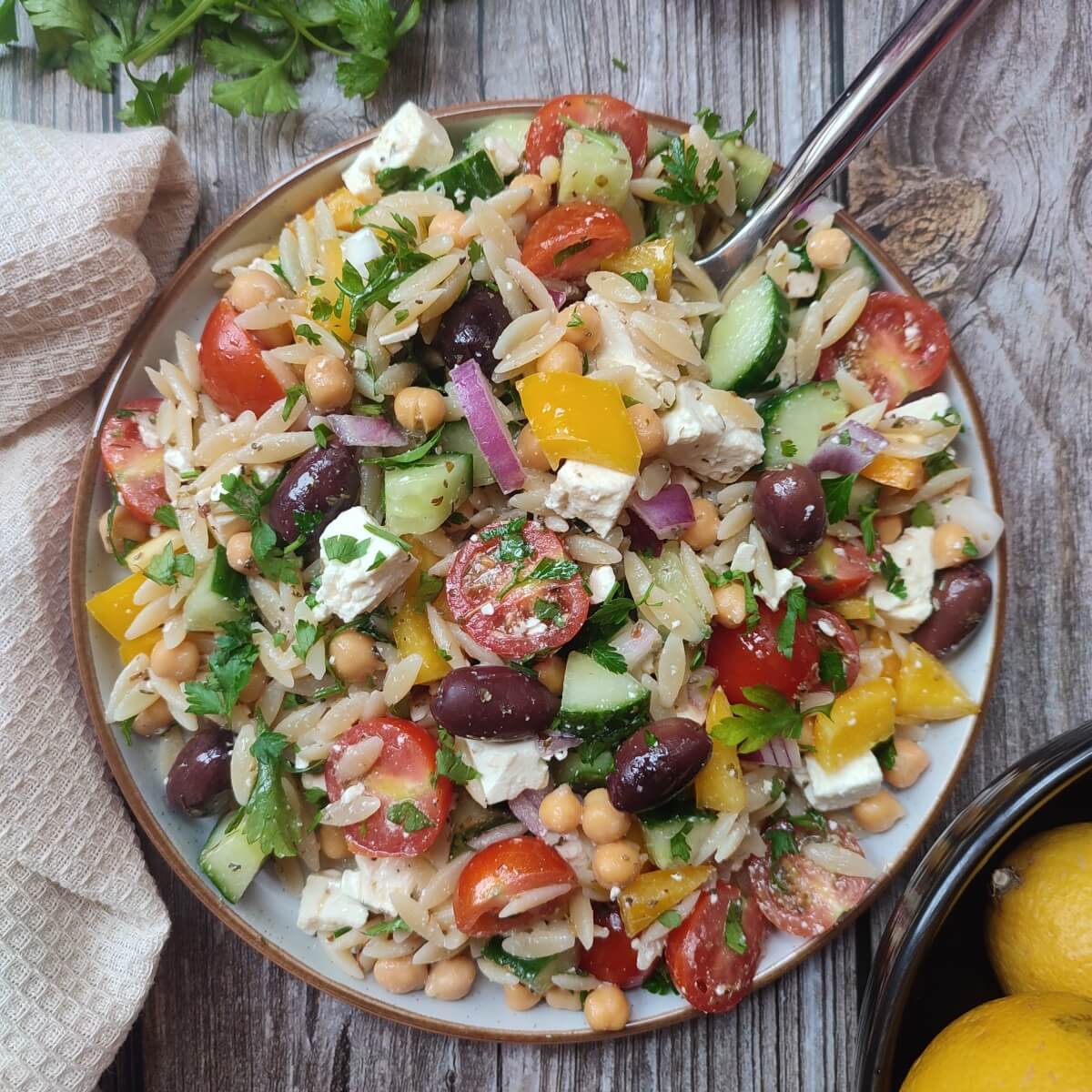 greek orzo pasta salad